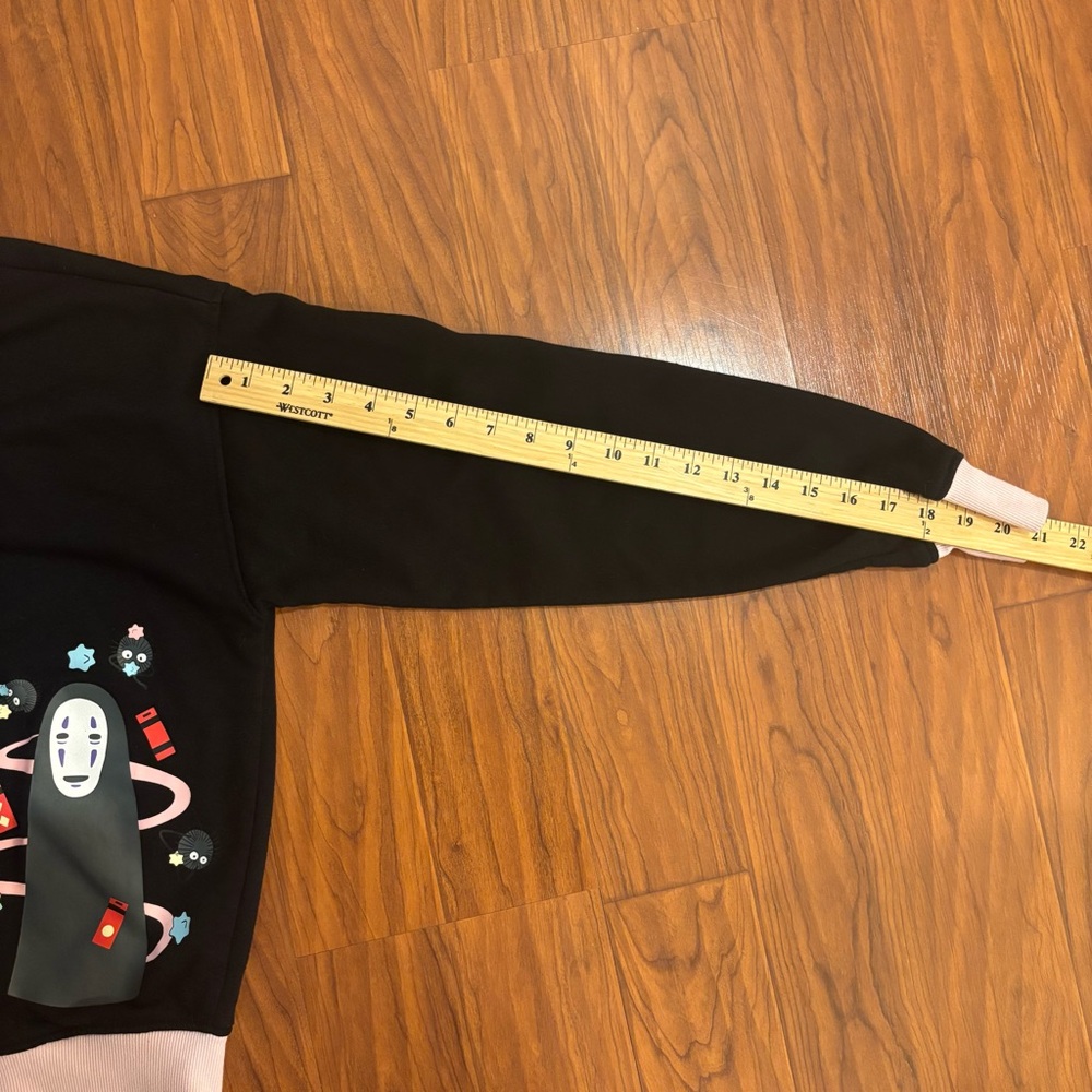 Her Universe Hot Topic Spirited Away Black Cardigan Pink Trim Womens Small - Picture 4 of 6